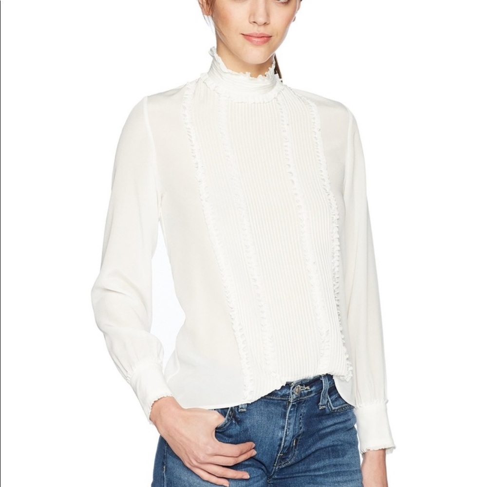 The Kooples NWT silk blouse ivory S